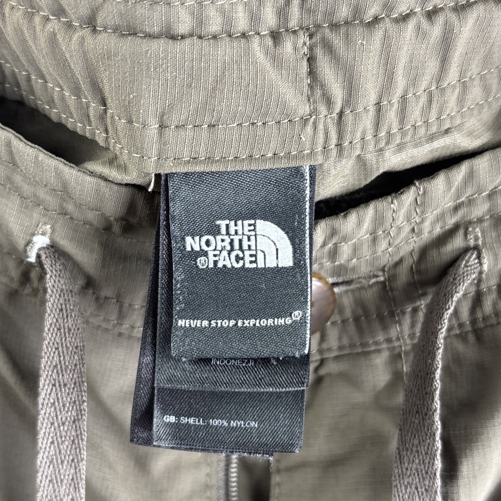 North Face Women's Size 4 Short Brown Drawstring Hiking Pants Moisture Wicking - Picture 5 of 10